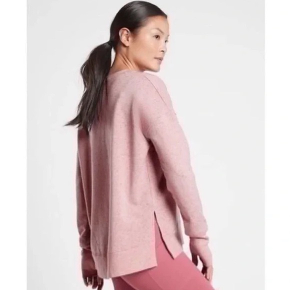 Athleta S Balance Pullover Top Victorian Berry Multi XS - Picture 3 of 7